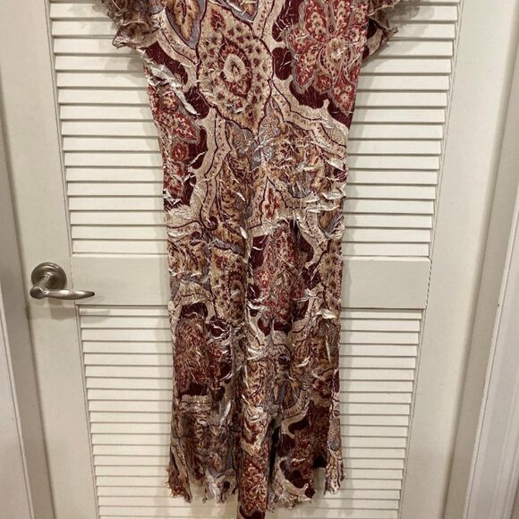 Komarov Vintage Butterfly Sleeve Midi Dress V Neck Sz XL - Picture 7 of 7